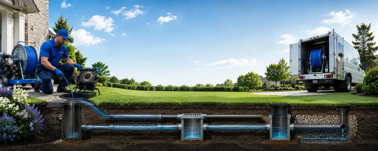 Outdoor drain cleaning information for Callands, VA